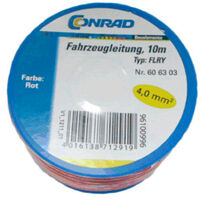 Conrad Components 606303 Fahrzeugleitung FLRY-B 1 x 4 mm² Rot 10 m