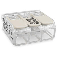WAGO 221-483 Verbindungsklemme flexibel: 0.20-4 mm² starr: 0.20-4 mm² Polzahl: 3 1 St. Transparent,