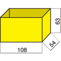 Hünersdorff Sortimentskoffer-Einsatz (L x B x H) 108 x 54 x 63 mm Anzahl Fächer: 1 Inhalt 1 St.