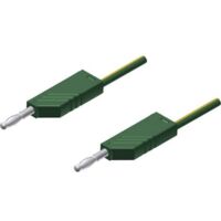 SKS Hirschmann MLN 25/2,5 Messleitung Lamellenstecker 4 mm Lamellenstecker 4 mm 25.00 cm Gelb, Grün