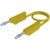 SKS Hirschmann CO MLN 50/1 Messleitung Lamellenstecker 4 mm Lamellenstecker 4 mm 0.50 m Gelb 1 St.