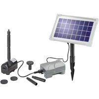 esotec Solar Teichpumpen-Set RIMINI-PLUS 3,5/175 mit Akku Solarbrunnen 101709