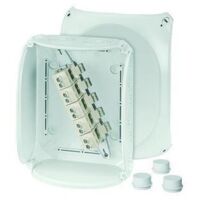 Hensel 62000016 Abzweigkasten (L x B x H) 112 x 255 x 205 mm Lichtgrau (RAL 7035) IP65, IP55 1 St.