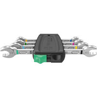 Wera 05020314001 6005 Joker 4 Set 1 Doppel-Maulschlüssel-Satz 4teilig Schlüsselweite (Metrisch) 6 -