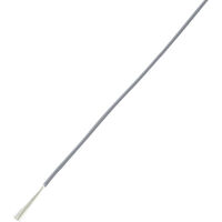 TRU COMPONENTS TC-7572808 Litze LiY 1 x 0.22 mm² Grau 100 m