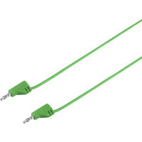 VOLTCRAFT MSB-200 Messleitung Lamellenstecker 2 mm Lamellenstecker 2 mm 0.60 m Grün 1 St.