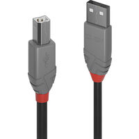 LINDY USB-Kabel USB 2.0 USB-A Stecker, USB-B Stecker 7.50 m Schwarz 36676