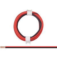 Donau Elektronik 114-01 Litze 2 x 0.08 mm² Rot/Schwarz 5 m