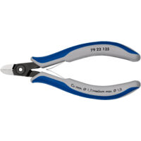 KNIPEX 79 22 125 Präzisions-Elektronik-Seitenschneider mit Mehrkomponenten-Hüllen brüniert 125 mm