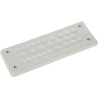 Trelleborg MH-24 F27-1 LIGHT GREY UL94 V-0 IP65 TPE Screw Durchführungsplatte TPE Grau 1 St.