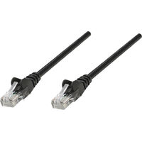 Intellinet 320764 RJ45 Netzwerkkabel, Patchkabel CAT 5e U/UTP 3.00 m Schwarz 1 St.