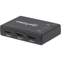 Manhattan 207706 4 Port HDMI-Splitter  4096 x 2160 Pixel Schwarz