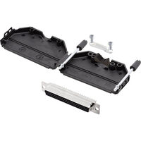 encitech DPPK37-BK-HDS62-K 6355-0011-14 D-SUB Buchsenleisten-Set 180 ° Polzahl: 62 Lötkelch 1 Set