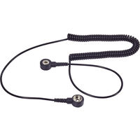 Wolfgang Warmbier 2100.752.3.10 ESD-Erdungskabel 2.40 m Druckknopf 10 mm, Druckknopf 3 mm