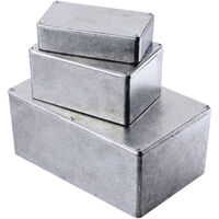 Hammond Electronics 1590WCEBK Universal-Gehäuse 120 x 100 x 60 Aluminium Druckguss Schwarz 1 St.