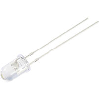 TRU COMPONENTS LED bedrahtet Warmweiß Rund 5 mm 1560 mcd 30 ° 1 mA 2.8 V