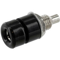 econ connect TB40SW Laborbuchse Buchse, Einbau Stift-Ø: 4 mm Schwarz 1 St. Bulk