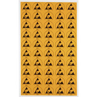 Wolfgang Warmbier ESD-Logo 50 St. Gelb, Schwarz (L x B) 30 mm x 25 mm 2850.3025 selbstklebend