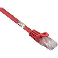 Renkforce RF-5044012 RJ45 Netzwerkkabel, Patchkabel CAT 5e U/UTP 3.00 m Rot mit Rastnasenschutz 1 St