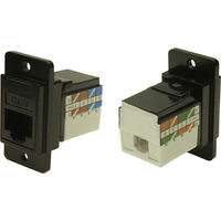 Cliff DUALSLIM BLKMTL CAT6 IDC M3 CP30727MB3 Adapter, Einbau Schwarz 1 St.