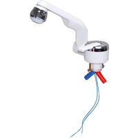 Barwig 20000-230 Einhebel-Mischarmatur Schlauch-Anschluss 10 mm Weiß, Chrom
