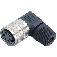 binder 09-0140-70-05 Rundstecker Stecker, gewinkelt Gesamtpolzahl: 5 Serie (Rundsteckverbinder): 682