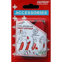 FASTECH® 687-330 Klettband mit Gurt Haft- und Flauschteil (L x B) 350 mm x 20 mm Schwarz, Rot 2 St.