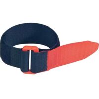 FASTECH® F101-25-195-5 Klettband mit Gurt Haft- und Flauschteil (L x B) 195 mm x 25 mm Schwarz, Rot