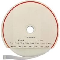 FASTECH® T0102000000325 Klettband zum Aufkleben Hotmelt Haftteil (L x B) 25000 mm x 20 mm Weiß 25 m