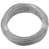 Stahlseil galvanisch verzinkt (Ø x L) 3 mm x 20 m dörner + helmer 190381 Grau