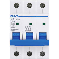Chint 179877 NB1L Leitungsschutzschalter 3polig 6 A