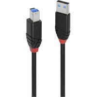 LINDY USB-Kabel USB 3.2 Gen1 (USB 3.0 / USB 3.1 Gen1) USB-A Stecker, USB-B Stecker 10.00 m Schwarz