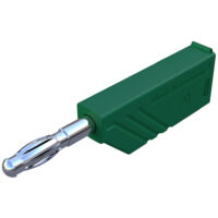 SKS Hirschmann LAS N WS Lamellenstecker Stecker, gerade Stift-Ø: 4 mm Grün 1 St.