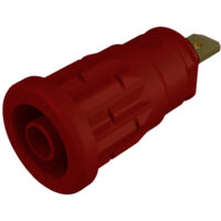 SKS Hirschmann SEP 2610 F4,8 Sicherheits-Laborbuchse Buchse, Einbau vertikal Stift-Ø: 4 mm Rot 1 St.