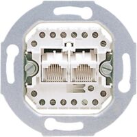 Jung 2fach Einsatz Netzwerkdose Weiß UAE8-8UPO 1 St.