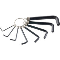 kwb Sechskantschlüssel 2 mm, 2.5 mm, 3 mm, 4 mm, 5 mm, 6 mm, 8 mm, 10 mm 8teilig