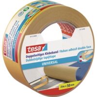 tesa UNIVERSAL 56172-00003-11 Doppelseitiges Klebeband Weiß (L x B) 25 m x 50 mm 1 St.