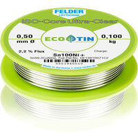 Felder ISO-Core "Ultra-Clear" Sn100Ni+ Lötzinn, bleifrei Spule Sn99,3CuNiG 0.100 kg 0.5 mm