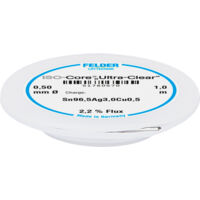 Felder ISO-Core "Ultra Clear" SAC305 Lötzinn Spule Sn96,5Ag3Cu0,5 0.5 mm