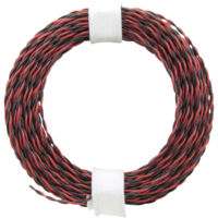 Donau Elektronik 210-10 Litze 2 x 0.04 mm² Rot/Schwarz 10 m
