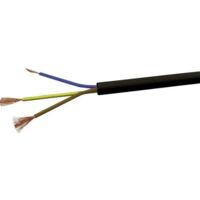VOKA Kabelwerk H05VVF3X1 Schlauchleitung H03VV-F 3 x 1 mm² Schwarz 100 m