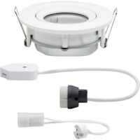 Paulmann Nova Bad-Einbauleuchte Halogen GU10, GU5.3 35 W IP65 Weiß (matt)