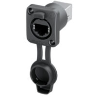 Neutrik etherCON TOP airtight Einbaubuchse NE8FDPS-TOP Buchse, Einbau Schwarz 1 St.