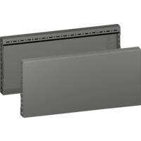 VX Sockel-Blende, seitlich, H: 200 mm, für T: 600 mm, Stahlblech Sockel Seitenset 8660043 Rittal In