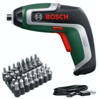 Bosch Akku-Schrauber IXO 7 Bit-Set + 32-tlg. Schrauberbit-Set, Karton