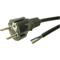 Cliff FCR72036 Strom Netzkabel Schwarz 2.5 m