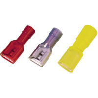 Weidmüller 1491870000 Flachsteckhülse Steckbreite: 2.8 mm Steckdicke: 0.8 mm Vollisoliert Rot 100