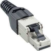 Lumberg 2542 02 Modularstecker, Cat. 6a, 8p8c (RJ45), gerade Ausführung (Kunststoffkappe) 167444 Ste