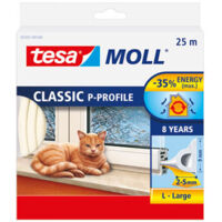 tesa P-Profil 05391-00100-02 Dichtband tesamoll® Weiß (L x B) 25 m x 9 mm 25 m