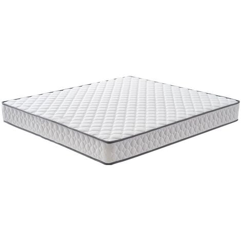 Lit 140x190 - Ensemble sommier et matelas - Matelas 140x190x17 Mémoire de Forme - Sommier 140x190 avec Pieds (Deux colis)